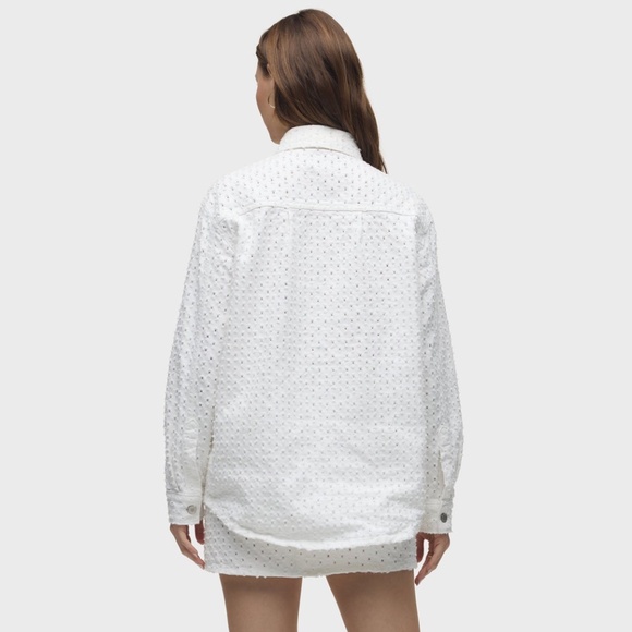 Hudson tattered shacket XS New - Picture 4 of 9